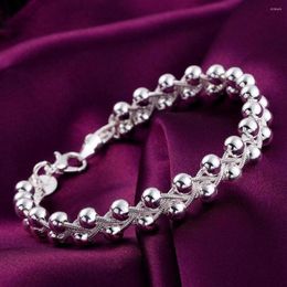 Link Bracelets Women's Hand Bead Bangles Wedding Jewellery Gift Female Accessories Bracelet For Women With Delicate Box