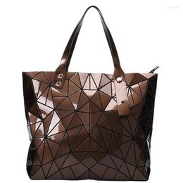 Evening Bags Fashion Luxury Bag Women Top-Handle Designer Lady Shoulder Bright Geometry Female Handbags Totes