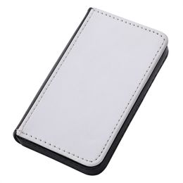 DIY PU Leather Blank Sublimation Card Holder Custom Design Business Card Box Heat Press Printing Packaging Box B243