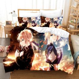 2/3 Pcs Youkoso Jitsuryoku Bedding Set 3D Print Japan Anime Duvet Cover  Single Queen King Bed Quilt Cover Pillowcase Decor