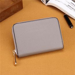 Fashion Women Short Wallets Famous PU Leather Wallet Single Zipper Clutch Girl Luxury Purse Lady Coin Bag341G