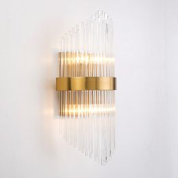 Wall Lamps Post-modern Crystal Lamp Living Room Creative Luxury Bedroom Bedside Light Corridor