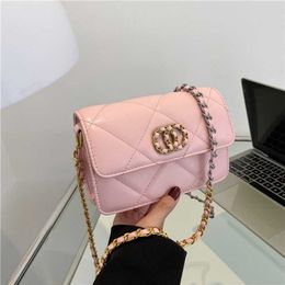 2023 Bags Clearance Outlets Rhombic chain for women new type advanced sense simple and foreign style commuter bag versatile one shoulder cross body