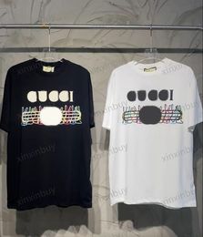 xinxinbuy Men designer Tee t shirt 23ss Paris Rabbit graffiti print short sleeve cotton women black white green brown XS-XL