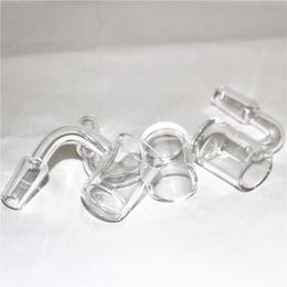 smoking pipes Female Male 14 mm Quartz Nail 4mm Thick 45 90 Degrees 100% Pure Quartz Banger Nail Domeless Glass Bong Nail