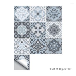 Wall Stickers Marble Tile Sticker Self Adhesive Waterproof PVC Bathroom Kitchen Decor For Home Luxury Panel Peel Stick