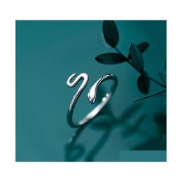 Band Rings Lovely Snake Shape Open Adjustable For Women Punk Jewellery Girls Gift Womens Opening Cocktail Ring 428C3 Drop Delivery Dhmrr