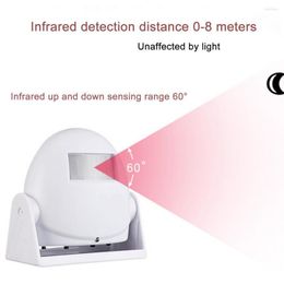 Wall Clocks Smart Alarm Clock Burglar Infrared Motion Sensor Household Welcome Device Chimes Door Digital 2023
