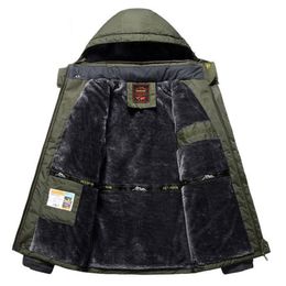 Men s Jackets Winter Fleece Military Men Windproof Waterproof Outwear Parka Mens Windbreaker Warm Raincoat Coat Plus Size 9XL Overcoat 230207