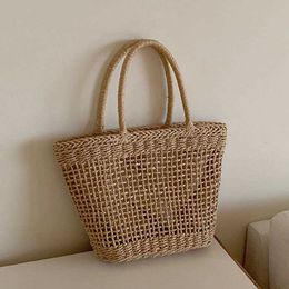 Messenger Bags inner pocket new straw pure hand woven briefcase hollowed out hand fashionable beach bag