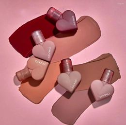 Lip Gloss Heart Shape Matte Velvet Liquid Lipstick Fashion Easy To Color Waterproof Long Lasting Moisturizing Cosmetics