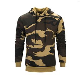 Men's Hoodies Camouflage Hoodie Men 2023 Fashion Sweatshirt Hooded Hip Autumn And Winter Military Uniform