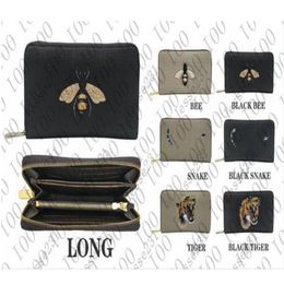 Single zipper WALLET the most stylish way to carry around money cards and coins men leather purse card holder long business wome230P