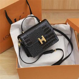 2023 Bags Clearance Outlets Bags bag 2023 new bright leather portable women's texture messenger Purse