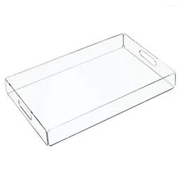 Kitchen Storage Acrylic Tray Multifunctional Plate Snack Serving