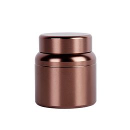 Colourful Smoking Aluminium Alloy Seal Storage Dry Herb Tobacco Grind Spice Miller Jars Grinder Tank Container Accessories Portable Bottle Handpipes