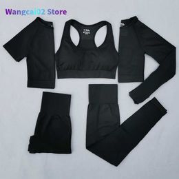 Women's Tracksuits Women Vital Seamless Yoga Set Workout Sport Wear Gym Clothing Short/Long Sleeve Crop Top High Waist Leggings Sports Suit 020723H