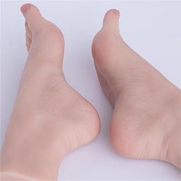 2023 Nail Practise Slimming Female Foot Mannequin Lengthened Manicure Artificial Props Shooting Display Foot Model Joint Can Be Bent E129