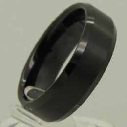 Wedding Rings Men/boy Classic Full Black Plating 2tone Middle Brush Side Shiny Hi-tech Tungsten Ring