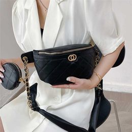 2023 Purses Clearance Outlet Online Sale Luxury Rhombus Lady Two-piece Chest s Designer Belt Famale Crossbody Bags Top Brand Fanny Pack for Women Purse