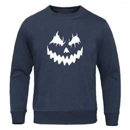 Men's Hoodies Quality Halloween Horror Male Hoodie Sweatshirts Hip Hop Fleece Pullovers Creepy Evil Face Tracksuit Autumn Winter