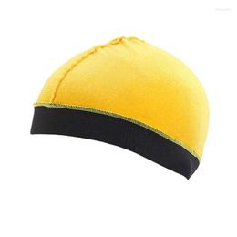 Berets Elastic Turban Solid Night Sleep Hair Accessories Kids Velvet Dome Cap Children Cover Bonnet For Boy Headscarf Hat