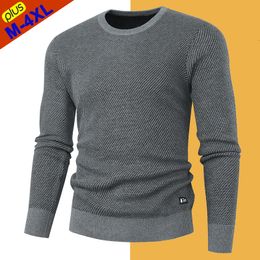 Men's Sweaters Fashion Men Sweater Pullover Casual Autumn Slim Sweater Jersey Male Winter Knitwear Jumper Tops Man Sweatshirt Plus Size 4XL 230207