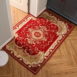 Carpets European Style Exquisite Jacquard Door Carpet Household Bedroom Entrance Mat Floor