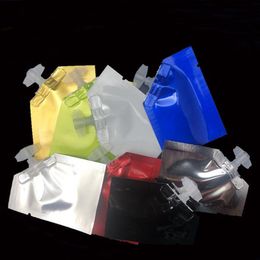 Open Bottom Pure Aluminium Heat Seal Vacuum Packed Pouch 5ml 5x7cm Travel Mylar Foil Bag With Cap Face Cream Cosmetic Sample Bags