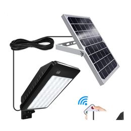 Other Solar Lights Security Light 900 Lumens Outdoor Indoor Split Powered Floodlight Waterproof Street Lamp With Remote Control For Dhr5D