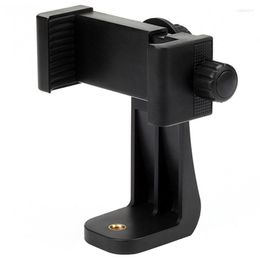 Tripods Universal Tripod Mount Adapter Phone Clip Vertical Horizontal 360 Rotation Stand Smart Holder For Video Shooting