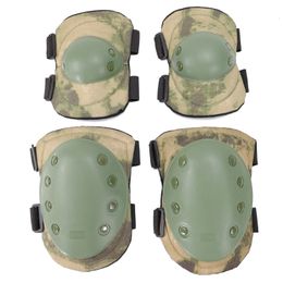 Elbow Knee Pads Tactical Combat Protective Knee Elbow Protector Pad Set Gear Sports Military Knee Elbow Protector Leg Protection for Cycling 230206