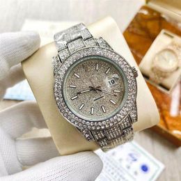 TM Watch New s fashion quartz battery complete calendar wacthes 36m diamond mens watches Wristwatches231c