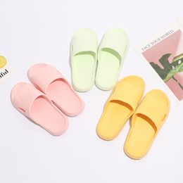 foam Slippers Home Slippers Summer Non-slip Bathroom Couple Cool Slippers EVA Orange green pink yellow blue gray black Beach Hotel Shower Room Sandals