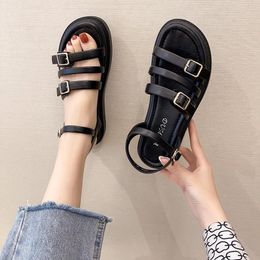 Sandals Chunky Women PU Leather Platform Fashion Summer Sandal Shoes Party Casual Holiday