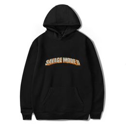 Men's Hoodies Sweatshirts Rapper 21 Savage Hoodie Sweatshirt Fashion Hip Hop Clothes Unisex Pullovers Men Women Autumn Streetwear Loose Tracksuit 230206