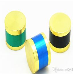 Smoking Pipes Batch light-emitting board four-layer smoke grinder diameter 52MM blue-green-black smoke crusher