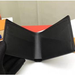 Famous designer Top quality bag 62901 mens Women Card holder Wallets short Genuine leather Purses with dust bags Box256F