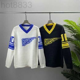 Men's Sweaters Designer Plus Size Hoodies Sweatshirts in autumn / winter 2023acquard knitting machine e Custom jnlarged detail crew neck cotton 0X6C