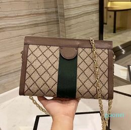 Designers Shoulder Bags 25CM Chain Handbag Women Totes Fashion Vintage Handbags Printed Flap Crossbody Messenger Bag Clutch Wallet Cross body Purse