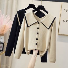 Women's Sweaters Black Korean Style Fashion Pullovers For Autumn Women'S Clothing Ladies Sweater Tops Blouse Female 230207
