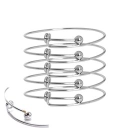 Bangle The 10Pcs Fashion Bracelet Provides Stainless Steel Toner With Adjustable Copper Wire Air Bracelets Made Of Homemade Jewellery Dhgpu