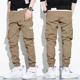 Men s Pants Winter Thick Warm Fleece Cargo 2023 Streetwear Plus Size Black Joggers Male Casual Thermal Trousers 3xl 230207