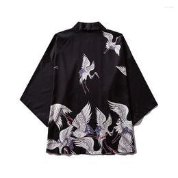 Ethnic Clothing Summer Haori Samurai Kimonos Karate Streetwear Shirt Kimono Japones Yukata Japanese Cardigan Men