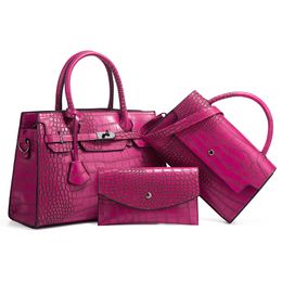 HBP Shoulder Bags Fashion Women's Handbag Crocodile design three-piece Tote Bag