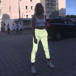 Ethnic Clothing Women Casual High Waist Reflective Harem Pants Harajuku Style Hippie Loose Wide Leg Trousers Sport Fitness Sweatpants