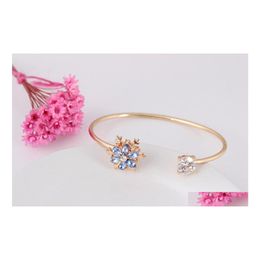Bangle Snowflake Charms Bracelets Bangles Cuff Drop Delivery Jewelry Dho6S