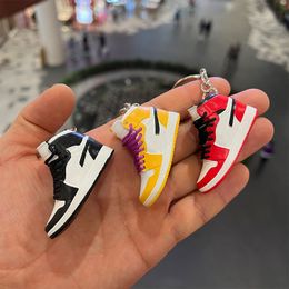 Brand Basketball shoe keychain color party matching sneaker key chain student school bag pendant