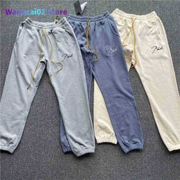 Men's Pants New Sweatpants Men Women High Quality Embroidered Drawstring Casual Pants Joggers 020723H