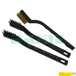 170mm Stainless Steel Wire Brush Nylon Copper Wire Brushes Clean Derusting Tool Industrial Toothbrush Wholesale 500pcslot